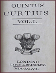 Quintus Curtius, сочинения Квинта Курция Руфа, ч.1