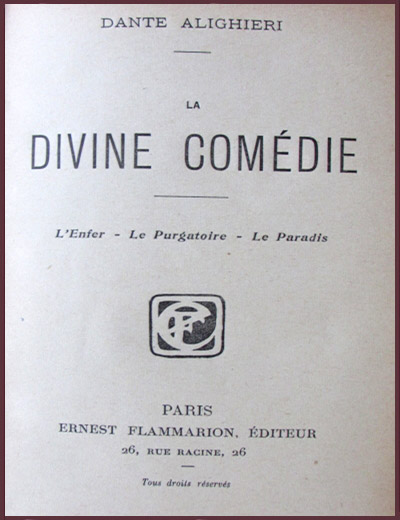 Изложение: Божественная комедия (La Divina Commedia)