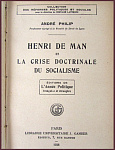 Анри де Ман и научный кризис социализма. Henri de Man et la crise doctrinale du socialisme