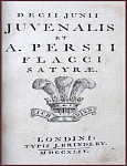 Iunii Juvenalis A.Persii Flacci Satyrae